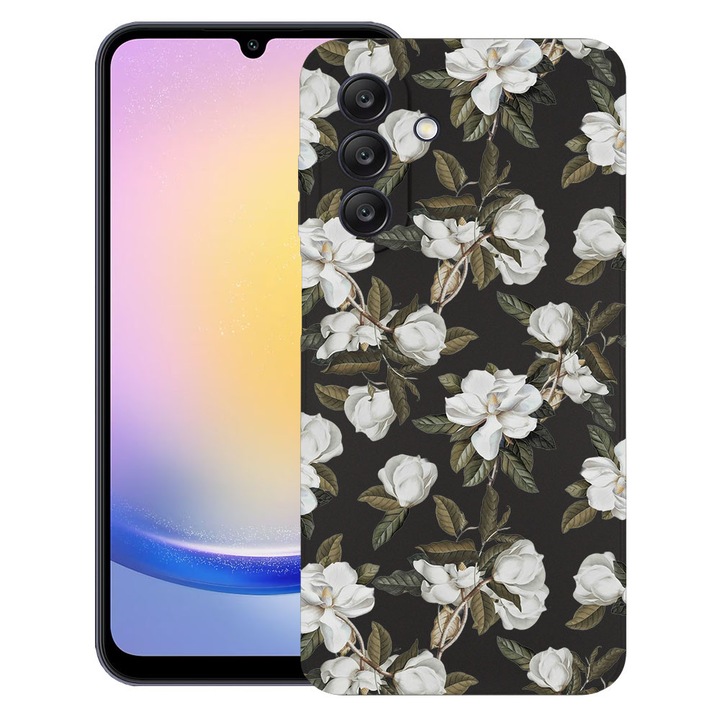 BestCase® Husa TPU Ultra Slim compatibila cu Samsung Galaxy A17, Floral - Pastel Magnolia Flowers, 2052042 B 2048