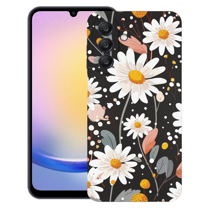 BestCase® Husa TPU Ultra Slim compatibila cu Samsung Galaxy A17, Floral - Daisy, 2052042 B 2028