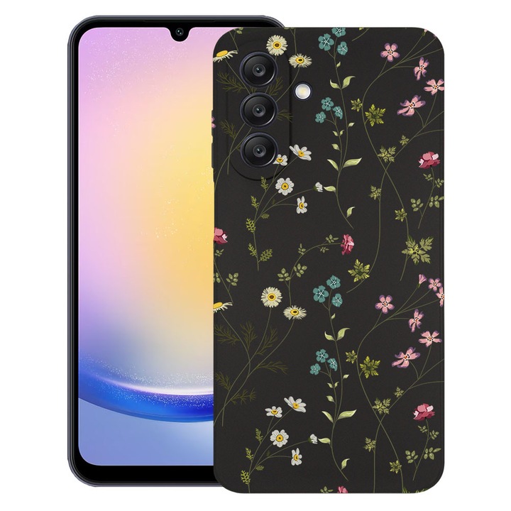 BestCase® Husa TPU Ultra Slim compatibila cu Samsung Galaxy A17, Floral - Cute Flowers, 2052042 B 2038