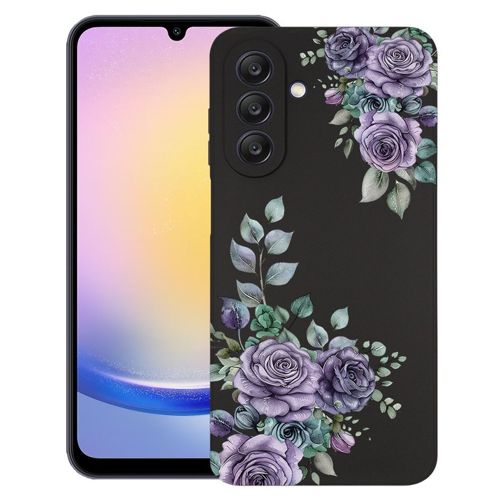BestCase® Husa TPU Ultra Slim compatibila cu Samsung Galaxy A36 5G, Floral - Pastel Rose Bloom, 1926340 B 2033