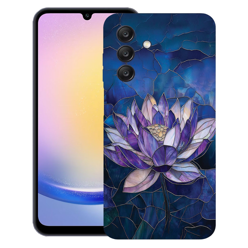 BestCase® Husa TPU Ultra Slim compatibila cu Samsung Galaxy A55 5G, Floral - Stained Glass Lotus, 1788874 B 2071