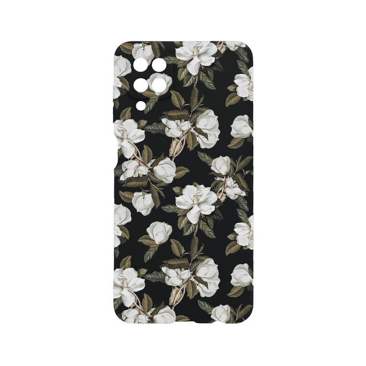 BestCase® Husa TPU Ultra Slim compatibila cu Samsung Galaxy A12, Floral - Pastel Magnolia Flowers, 1396478 B 2048