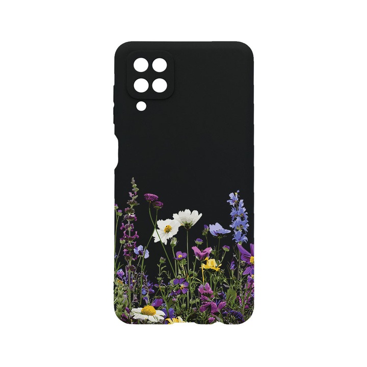 BestCase® Husa TPU Ultra Slim compatibila cu Samsung Galaxy A12, Floral - Wildflowers, 1396478 B 2040