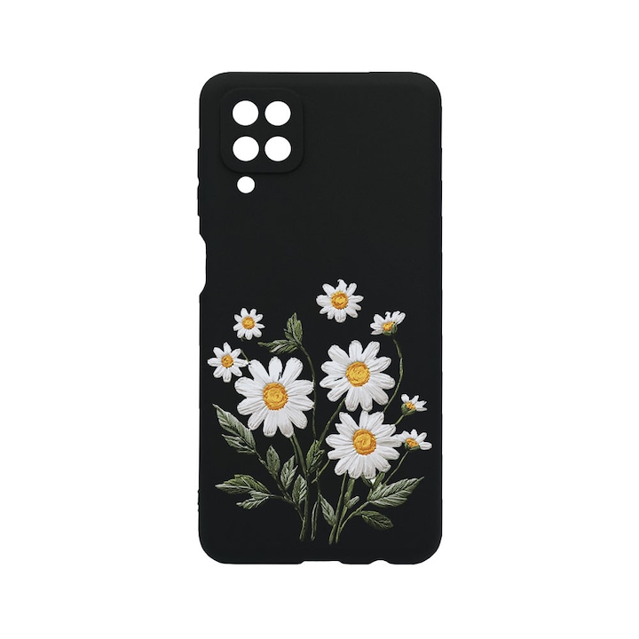 BestCase® Husa TPU Ultra Slim compatibila cu Samsung Galaxy A12, Floral - Minimalist Daisy, 1396478 B 2030