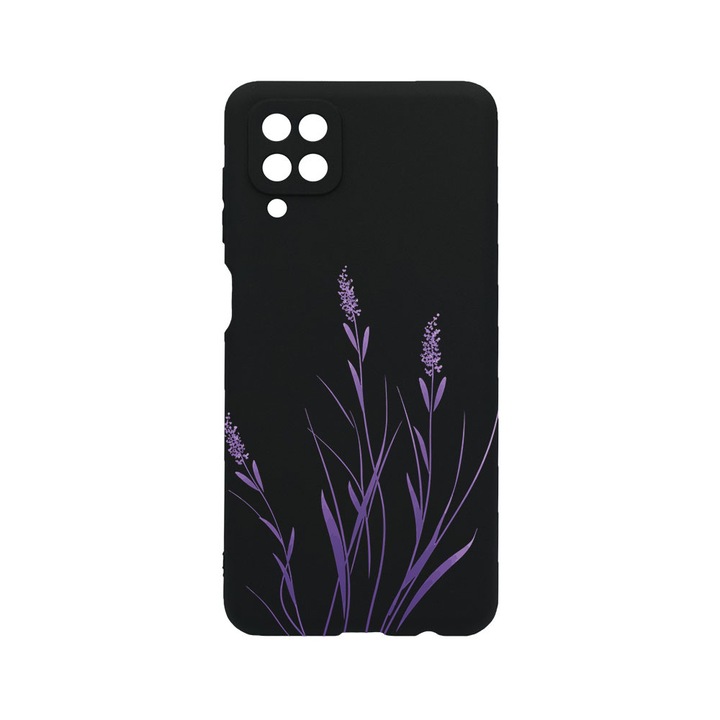 BestCase® Husa TPU Ultra Slim compatibila cu Samsung Galaxy A12, Floral - Minimalist Levander, 1396478 B 2055