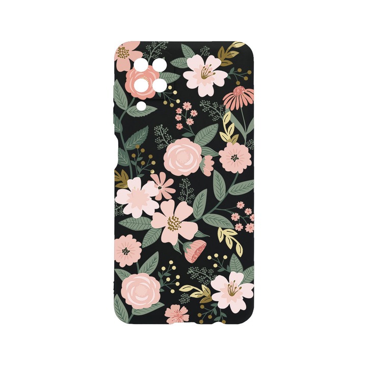 BestCase® Husa TPU Ultra Slim compatibila cu Samsung Galaxy A12, Floral - Lotus Pattern, 1396478 B 2068