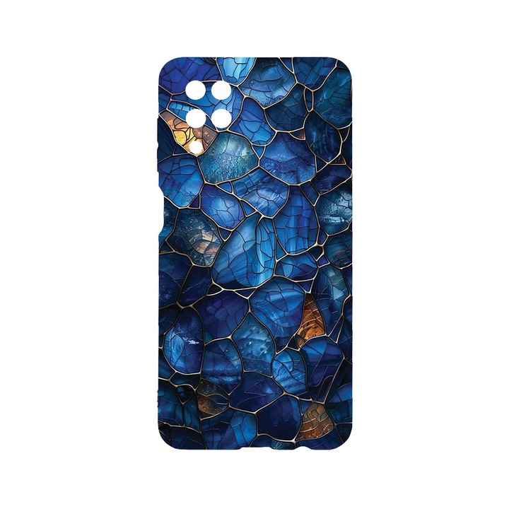 BestCase® Husa TPU Ultra Slim compatibila cu Samsung Galaxy A12, Floral - Stained Glass Hydrangea, 1396478 B 2079