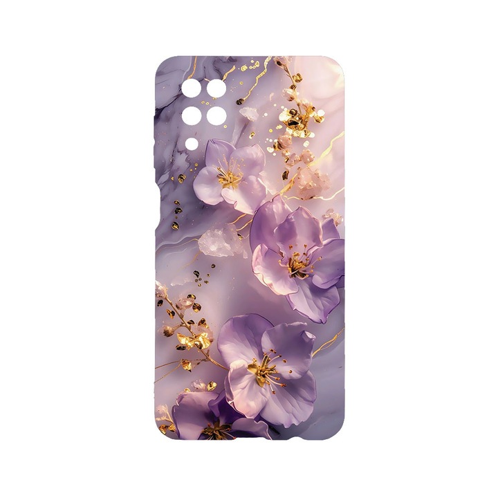BestCase® Husa TPU Ultra Slim compatibila cu Samsung Galaxy A12, Floral - Aesthetic Orchid, 1396478 B 2059