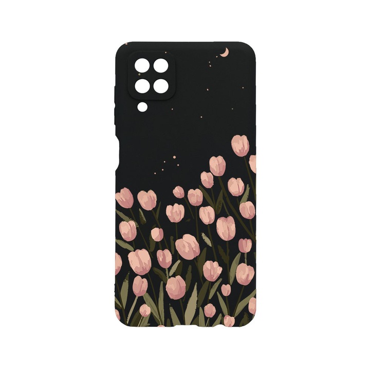 BestCase® Husa TPU Ultra Slim compatibila cu Samsung Galaxy A12, Floral - Pastel Tulip, 1396478 B 2082