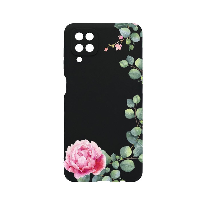 BestCase® Husa TPU Ultra Slim compatibila cu Samsung Galaxy A12, Floral - Minimalist Camellia, 1396478 B 2076