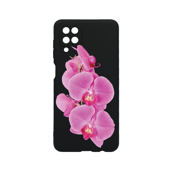 BestCase® Husa TPU Ultra Slim compatibila cu Samsung Galaxy A12, Floral - Minimalist Pink Orchid, 1396478 B 2065