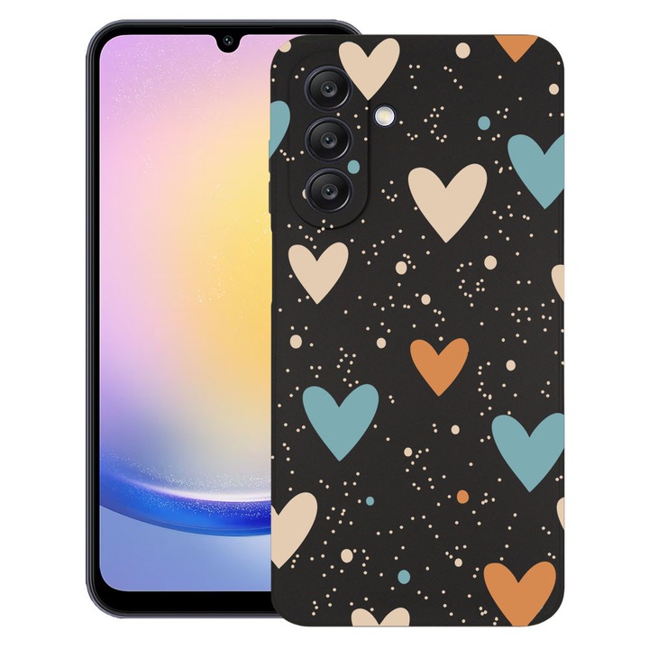 BestCase® Husa TPU Ultra Slim compatibila cu Samsung Galaxy A05s, Cute Love Pattern, 1714541 B 2090