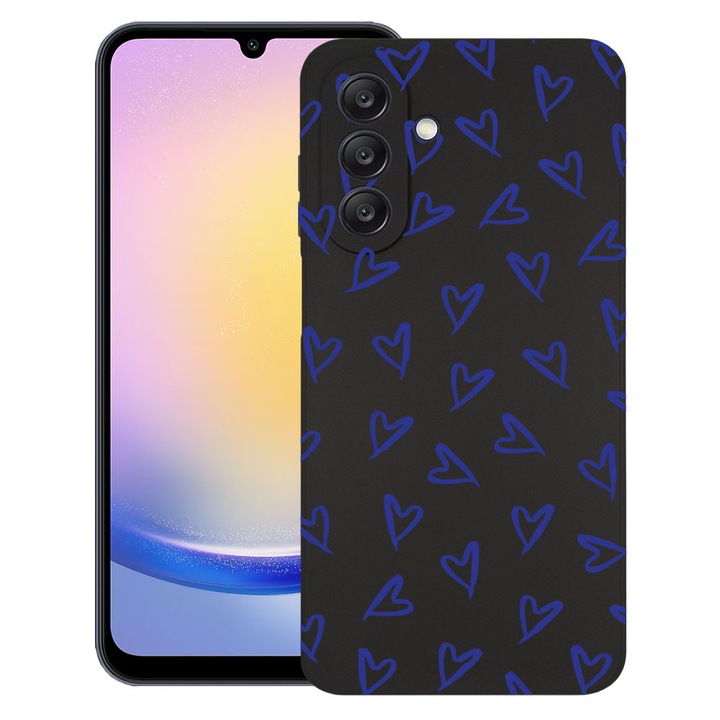 BestCase® Husa TPU Ultra Slim compatibila cu Samsung Galaxy A17, Cute Hearts Pattern, 2052042 B 2088