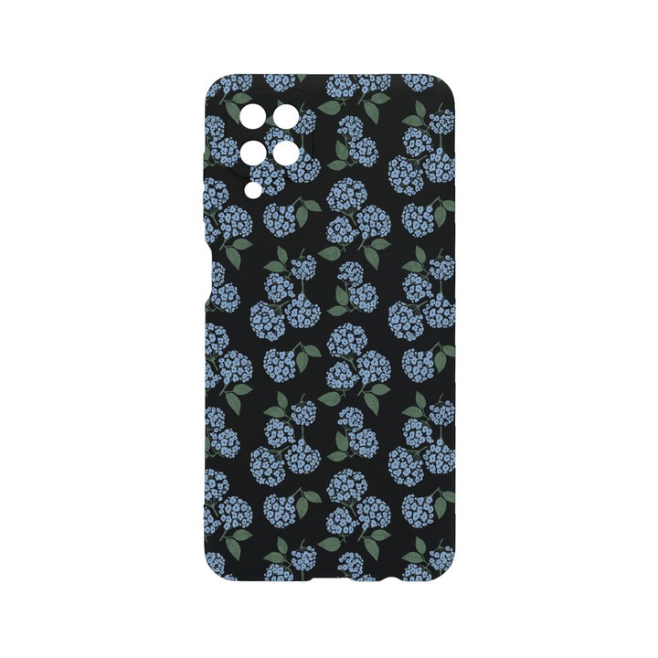 BestCase® Husa TPU Ultra Slim compatibila cu Samsung Galaxy A12, Floral - Hydrangea Pattern, 1396478 B 2078