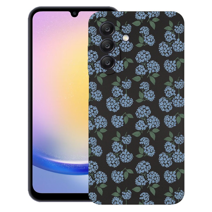 BestCase® Husa TPU Ultra Slim compatibila cu Samsung Galaxy A17, Floral - Hydrangea Pattern, 2052042 B 2078