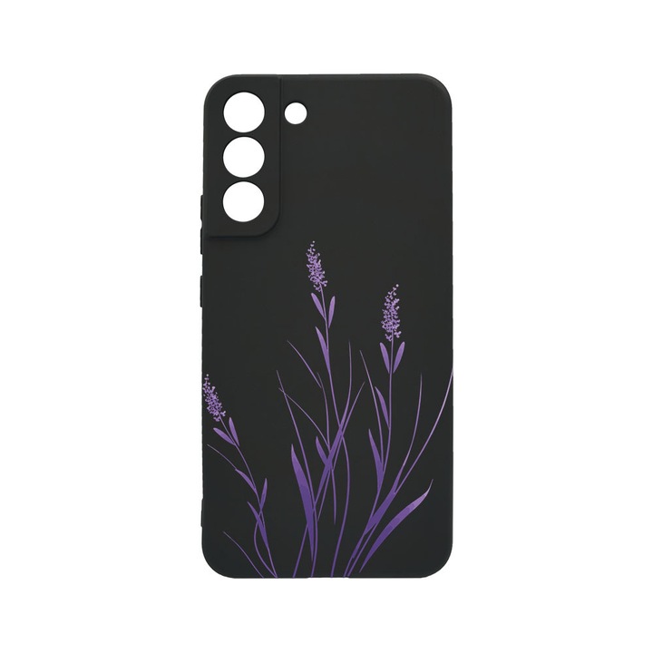 BestCase® Ultra vékony TPU tok Samsung Galaxy S21 FE-vel kompatibilis, virágos - Minimalista levendula, 1396546 B 2055