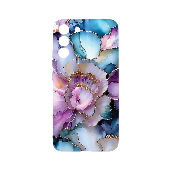BestCase® Ultra vékony TPU tok Samsung Galaxy S21-gyel kompatibilis, Floral - Aesthetic Orchid, 1396545 B 2060