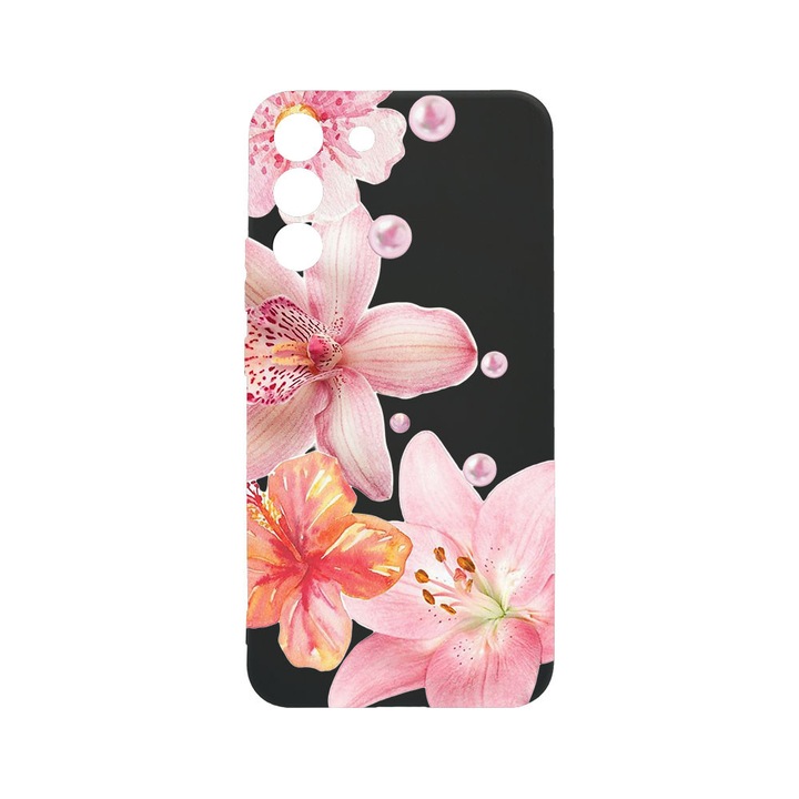 BestCase® Husa TPU Ultra Slim compatibila cu Samsung Galaxy S21 FE, Floral - Aesthetic Elegant Orchid, 1396546 B 2062