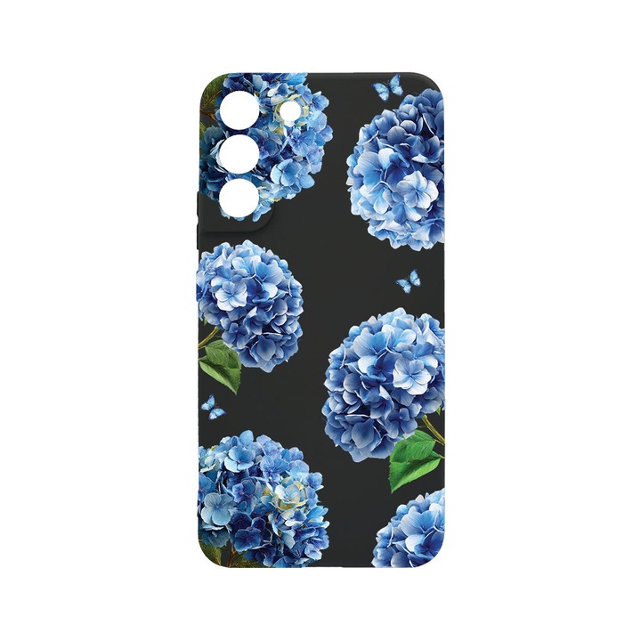 BestCase® Husa TPU Ultra Slim compatibila cu Samsung Galaxy S21 FE, Floral - Cute Hydrangea, 1396546 B 2077
