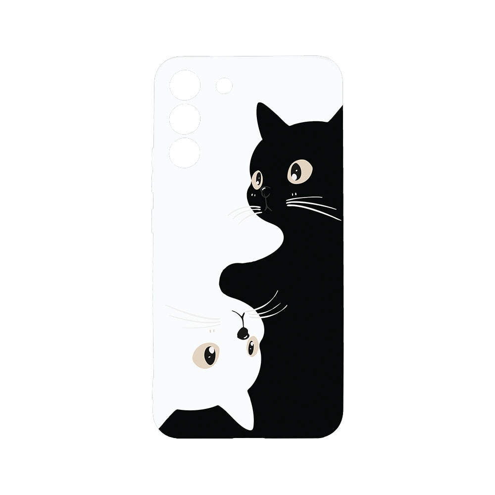 BestCase® Husa TPU Ultra Slim compatibila cu Samsung Galaxy S22, Black&White Cats, 2019369 B 2017