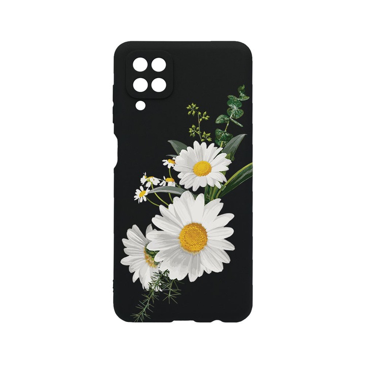 BestCase® Husa TPU Ultra Slim compatibila cu Samsung Galaxy A12, Floral - Minimalist Daisy, 1396478 B 2029