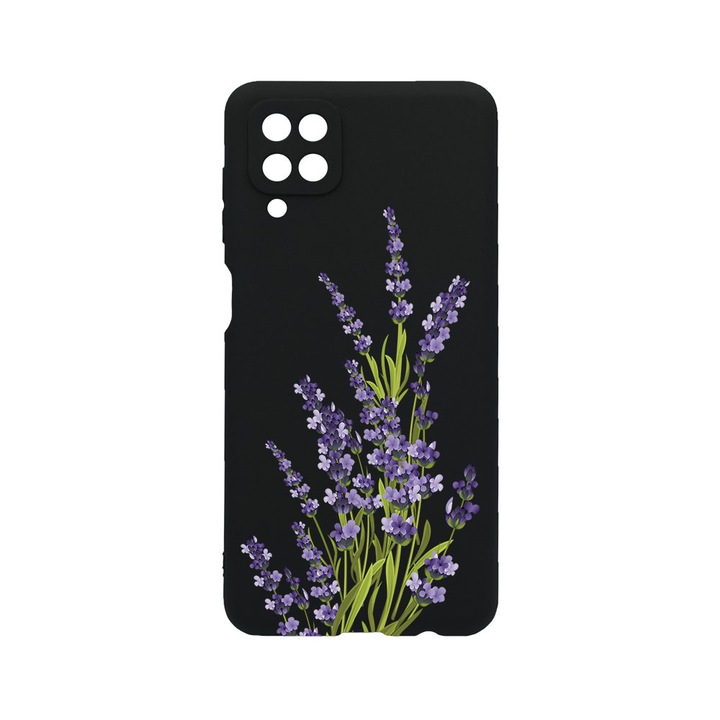 BestCase® Husa TPU Ultra Slim compatibila cu Samsung Galaxy A12, Floral - Pressed Levander, 1396478 B 2054