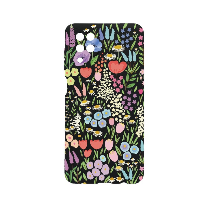 BestCase® Husa TPU Ultra Slim compatibila cu Samsung Galaxy A12, Floral - Colorful Tulip, 1396478 B 2085