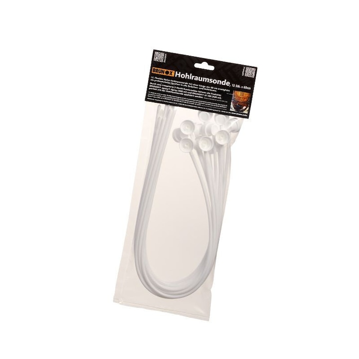 Set 12 furtunuri cavitati Brunox, 60cm, pentru aplicare Epoxy și IX100, pentru spatii inguste
