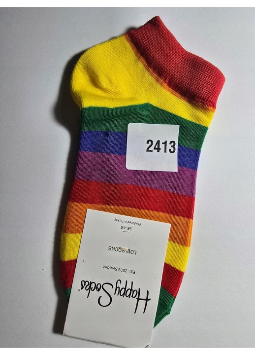 Sosete Happy Socks unisex, multicolor, 36-40, 86% bumbac, 12% poliamid, 2% elastan