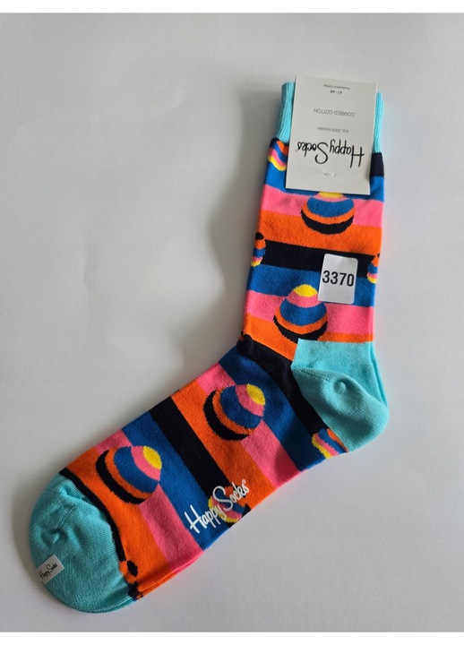 Sosete colorate Happy Socks unisex, 41-46, 86% bumbac, multicolor