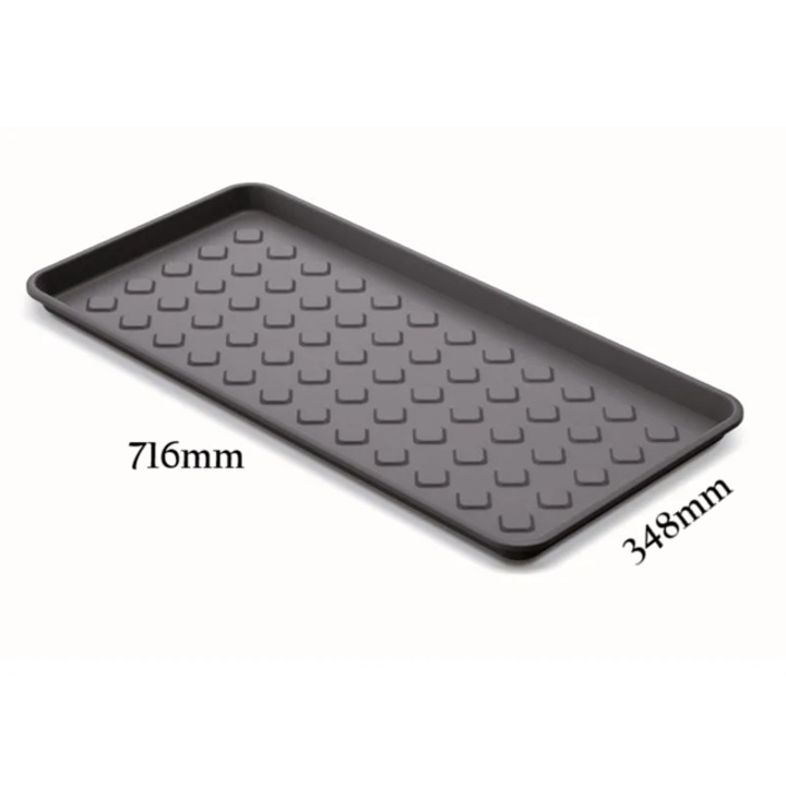 Prosperplast többfunkciós műanyag tálca, 71.6 cm, antracit – növényekhez, cipőkhöz vagy okos tároláshoz