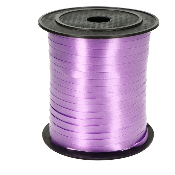 Pasztell lila szalag 200m lufikhoz és dekorációkhoz, parti kiegészítő szett