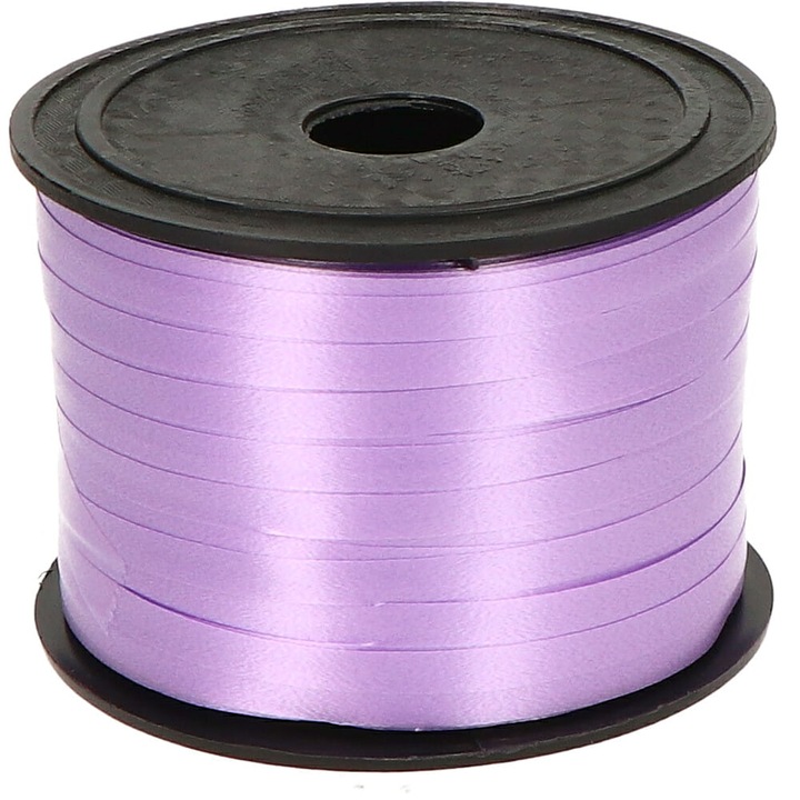 Pasztell szalag 90m, világos lila színű, léggömbökhöz és dekorációkhoz