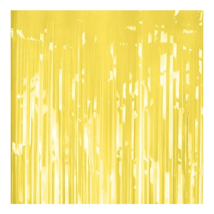 Kurtyna decorativa Pastel galben Deschidere 1x2m Set