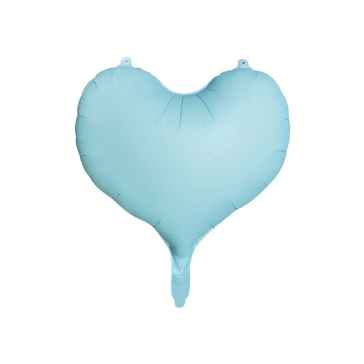 Balon Foliowy Set Serce Matowe Niebieskie 18" (45cm)