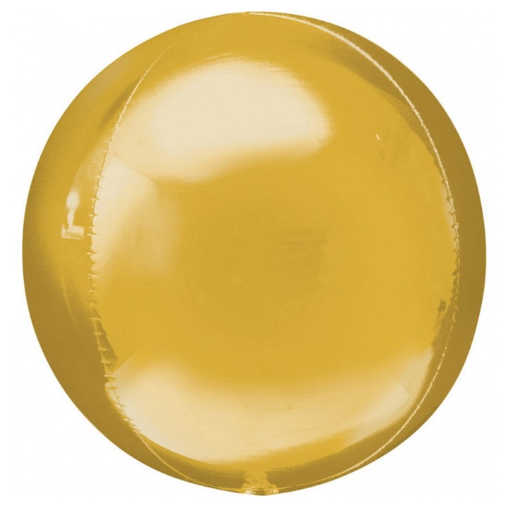 Fólia lufi 22" 4D Arany gömb, 56cm