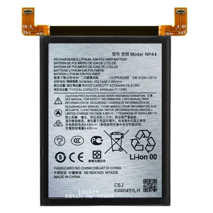 Motorola Edge 40 5G / Edge 30 Fusion Gigapack akkumulátor 4400mAh li-ion, np44 kompatibilis, gigapack csomagolás