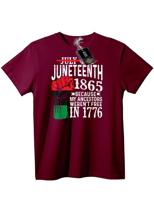 Tortenelmi Juneteenth polo, Bordó