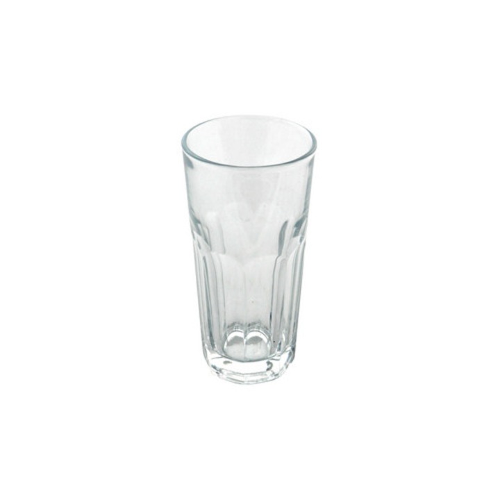 Vizespohár, kalldera, marokkói, 280 ml, átlátszó, mosogatógépben mosható, 1 darab, üveg, méretek 70 x 141 x 70