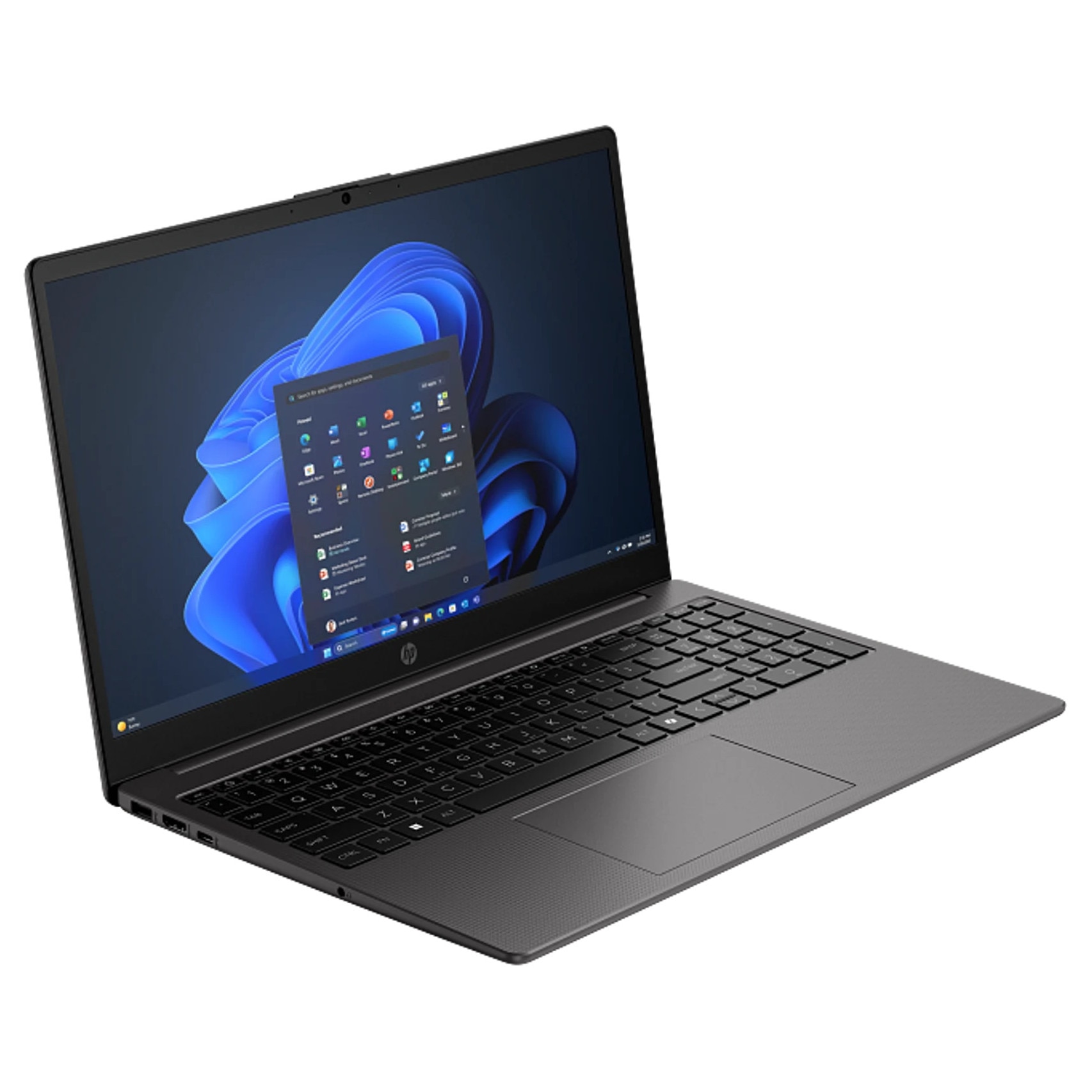 Laptop HP 255R G10, 15.6" Full HD, AMD Ryzen™ 5 7535U pana la 4.55 GHz, 8 GB RAM DDR5 4800, 512 GB SSD, AMD Radeon Graphics, Free Dos, Dark Ash Silver 512 GB