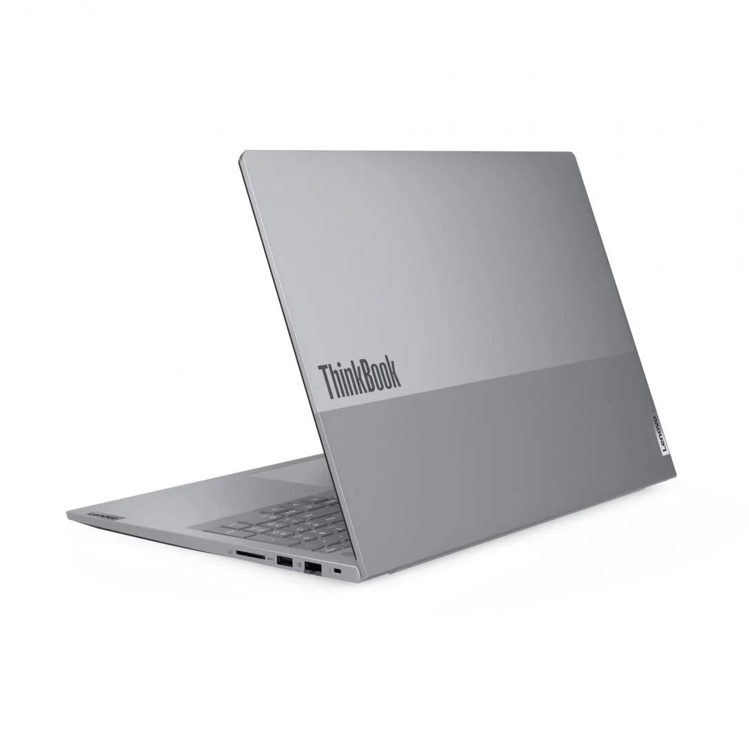 Laptop Lenovo ThinkBook 16 G9 IRL, 16" WUXGA, Intel® Core™ 7 240H pana la 5.2 GHz, 16 GB RAM DDR5 5600, 512 GB SSD, Intel® Graphics, Free Dos, Arctic Grey 512 GB