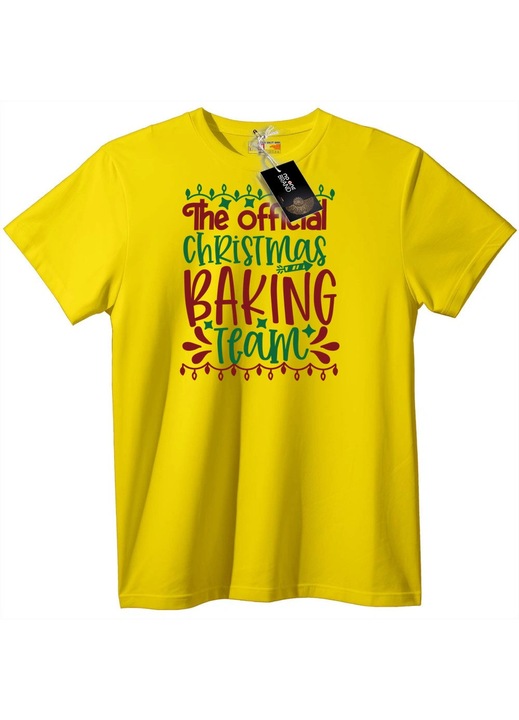 Tricou Echipa Oficială de Gătit de Crăciun, Galben