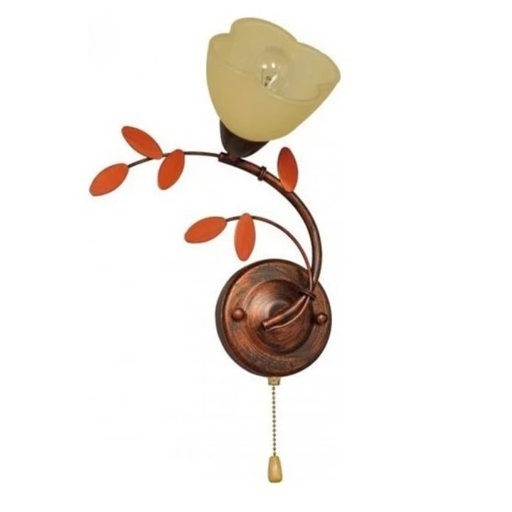 Аплик Ghana 1xE14, патинирана мед, IP20, Klausen