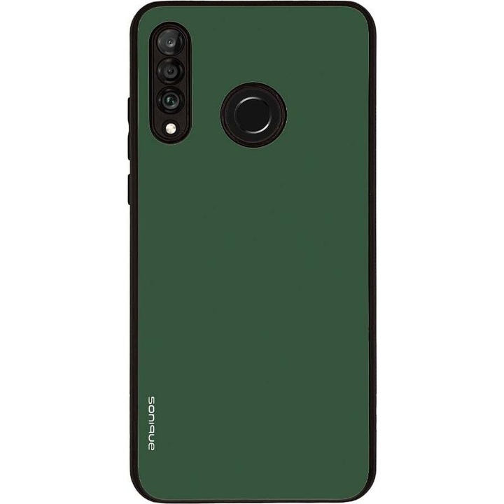Husa telefon Sonique ColorBloc Series, verde, pentru Huawei P30 Lite, silicon, antisoc