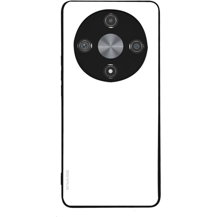 Husa telefon Sonique ColorBloc Series, alb, silicon cu spate acrilic, protectie antisoc, pentru Honor Magic6 Lite 5G