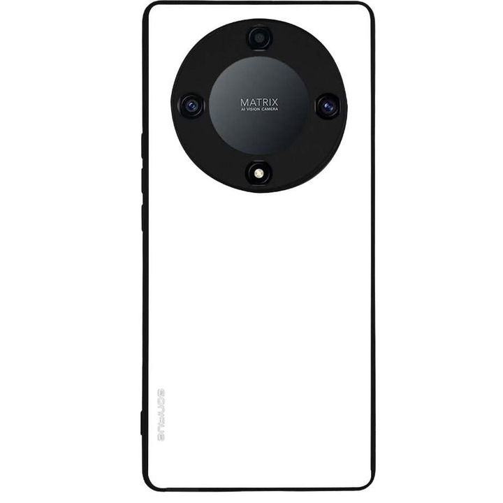 Husa telefon Sonique ColorBloc Series, alb, silicon cu spate acrilic, protectie antisoc, pentru Honor Magic5 Lite 5G