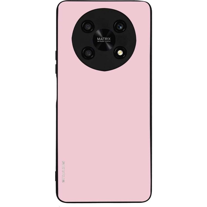 Husa telefon Sonique ColorBloc Series, roz deschis, silicon cu spate acrilic, protectie antisoc, pentru Honor Magic4 Lite 5G