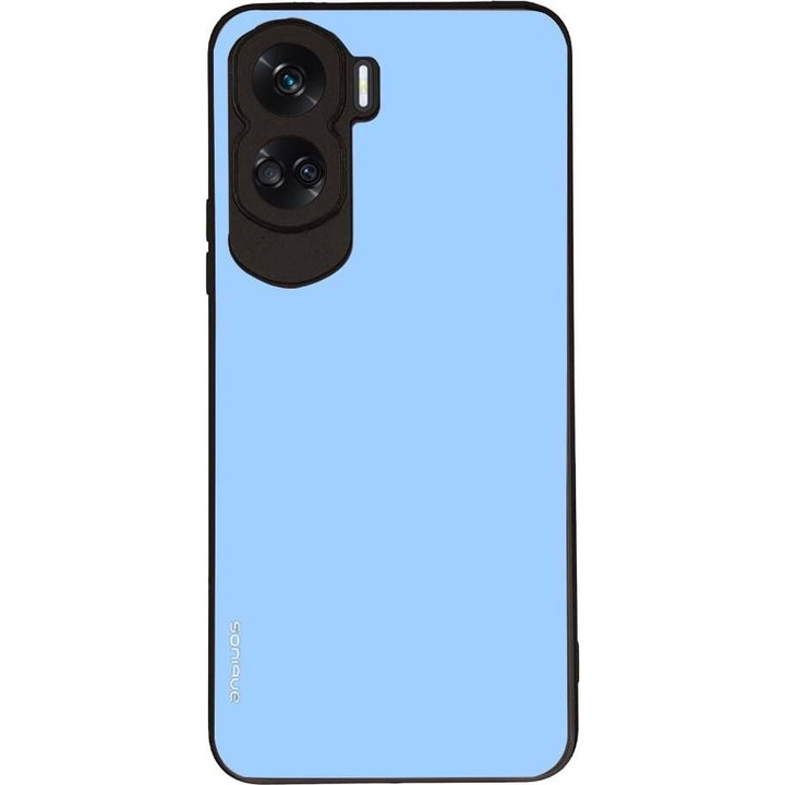 Husa telefon Sonique ColorBloc Series, turcoaz, silicon cu spate acrilic, antisoc, pentru Honor 90 Lite 5G