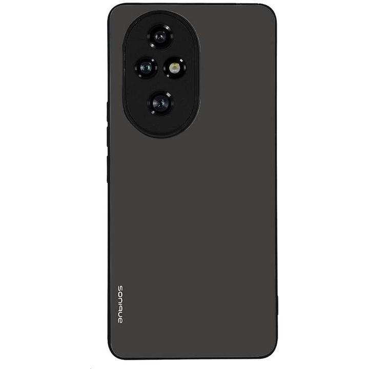 Husa telefon Sonique ColorBloc Series, silicon, antisoc, negru, pentru Honor 200 Pro 5G