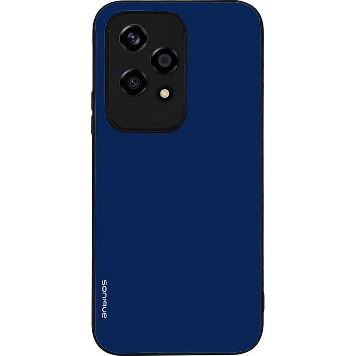 Husa telefon Sonique ColorBloc Series, antiderapanta, silicon, albastra, pentru Honor 200 Lite 5G